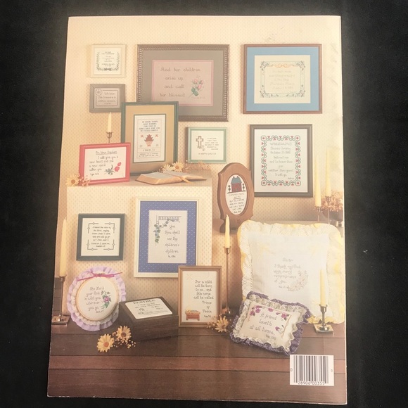 Cross Stitch Scriptures for All Occasions Leaflet 355 Vintage 1985 Leisure Arts - Picture 3 of 5